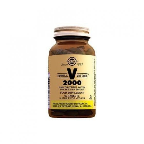 Solgar Vm 2000 Multi Vitamin 60 Tablet