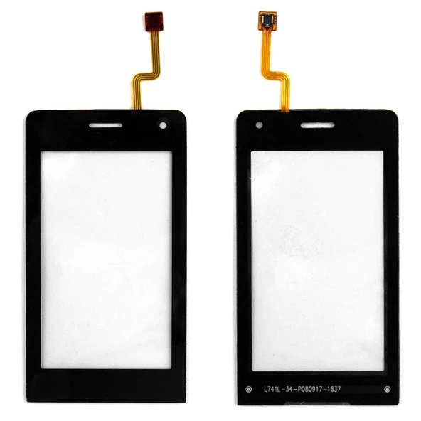 LG Ku990 Ku900 Ke990 Dokunmatik Ön Cam Orj - Siyah