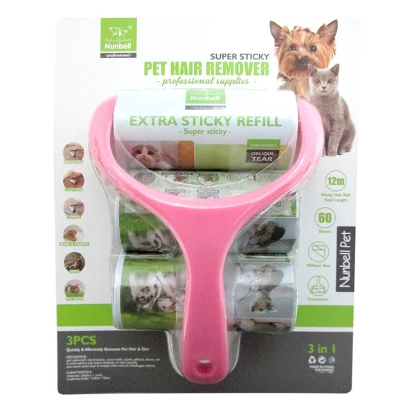 NUNBEL TÜY TOPLAMA RULOSU YEDEKLİ