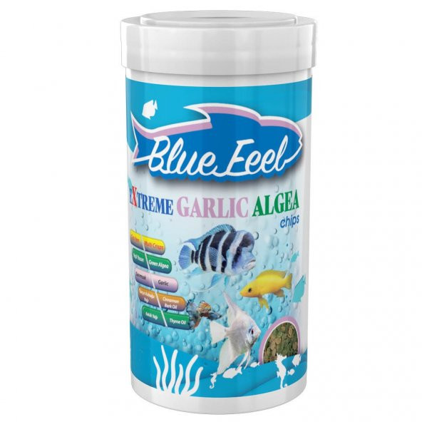 BLUE FEEL EXTREME GARLIC ALGEA CHIPS 100ML 30GR