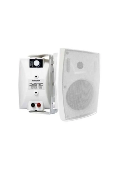 DUVAR HOPARLÖRÜ İÇ VE DIŞ ORTAM TRAFOLU 2 YOLLU 5 30W HOPARLÖR NX-5W