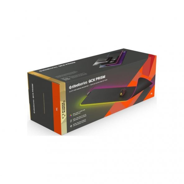 SteelSeries Qck Prism Cloth XL RGB Oyun Mousepad - 5