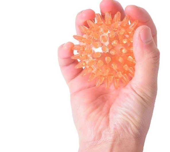 Yumuşak Dikenli Duyu Topu, Kauçuk Dikenli Top 6 cm - 3