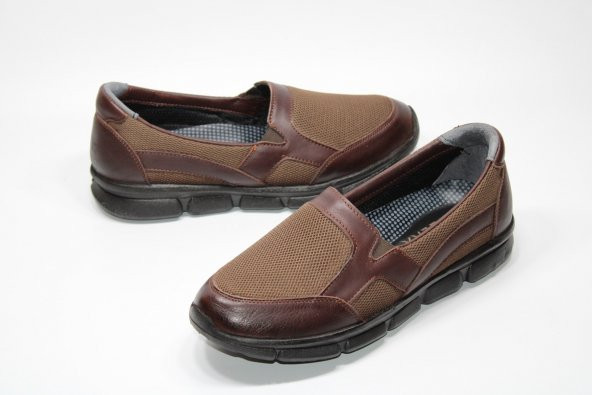 HANIMCA HAKİKİ DERİ HAFİF TABAN ORTOPEDİK BAĞSIZ KADIN GÜNLÜK AQUA AYAKKABI - 2