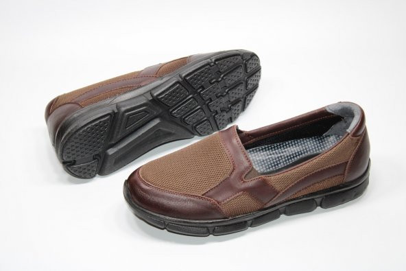 HANIMCA HAKİKİ DERİ HAFİF TABAN ORTOPEDİK BAĞSIZ KADIN GÜNLÜK AQUA AYAKKABI - 3