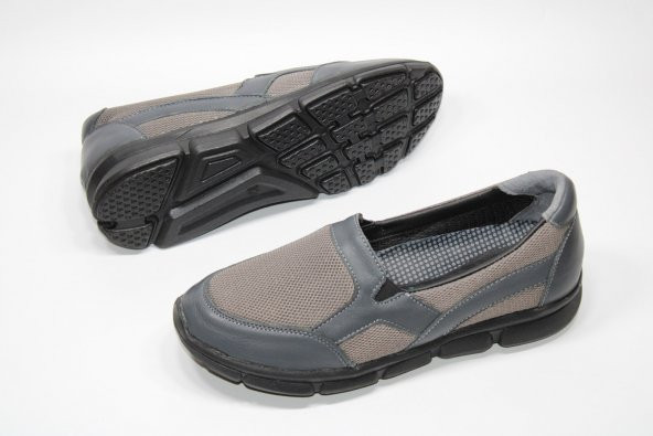 HANIMCA HAKİKİ DERİ HAFİF TABAN ORTOPEDİK BAĞSIZ KADIN GÜNLÜK AQUA AYAKKABI - 7