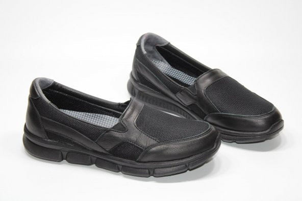 HANIMCA HAKİKİ DERİ HAFİF TABAN ORTOPEDİK BAĞSIZ KADIN GÜNLÜK AQUA AYAKKABI - 9