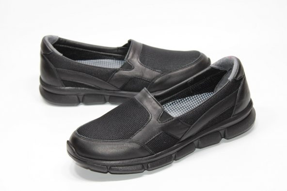 HANIMCA HAKİKİ DERİ HAFİF TABAN ORTOPEDİK BAĞSIZ KADIN GÜNLÜK AQUA AYAKKABI - 10