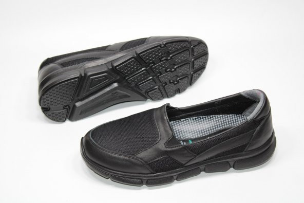 HANIMCA HAKİKİ DERİ HAFİF TABAN ORTOPEDİK BAĞSIZ KADIN GÜNLÜK AQUA AYAKKABI - 12