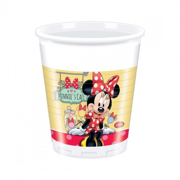 Disney Minnie Mouse Plastik Bardak 8 Adet MİNNİE MOUSE PARTİ ÜRÜNLERİ