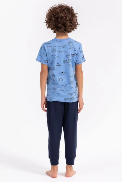 Roly Poly 2708 Surf Rider Erkek Çocuk Pijama Takımı - 8