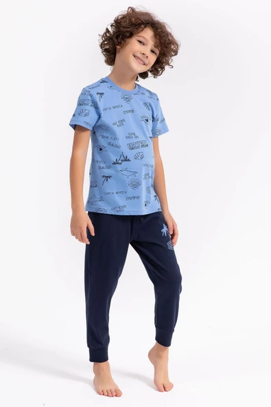 Roly Poly 2708 Surf Rider Erkek Çocuk Pijama Takımı - 7