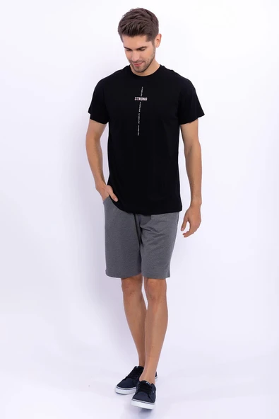 Arnetta 2044 Strong Siyah Erkek Bermuda Takım - 2