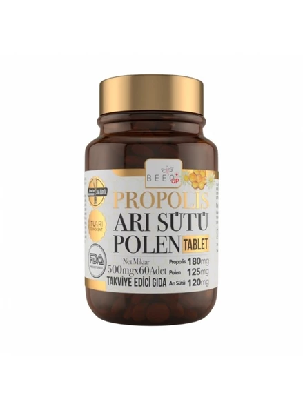 Bee'o Up Propolis Arı Sütü Polen Yetişkin 60 Tablet