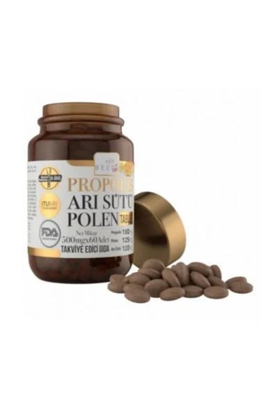 Bee'o Up Propolis Arı Sütü Polen Yetişkin 60 Tablet - 5