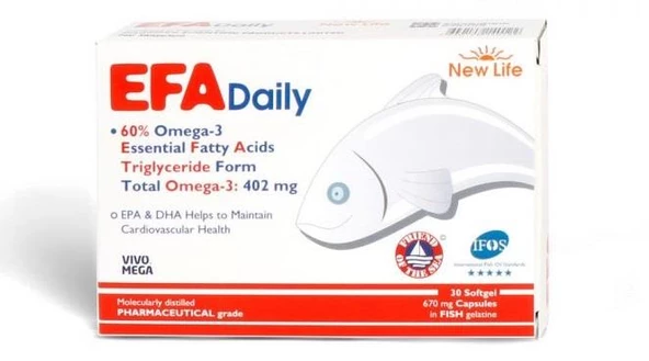 New Life EFA Daily Omega-3 30 Kapsül - 3