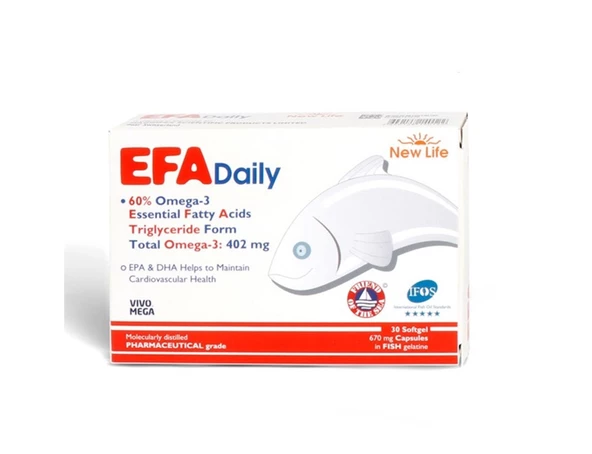 New Life EFA Daily Omega-3 30 Kapsül
