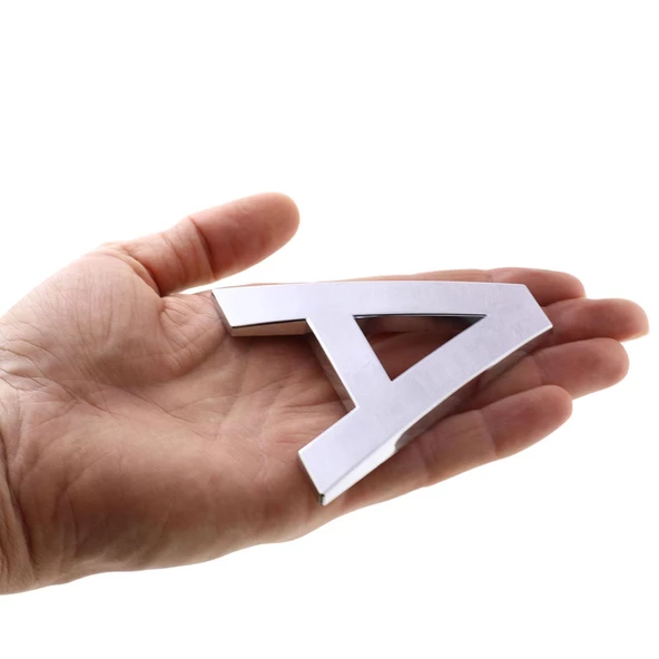 Yapışkanlı Harf 8.5 cm Parlak Krom Kapı Oda Posta Kutusu (SEÇİN) - 4