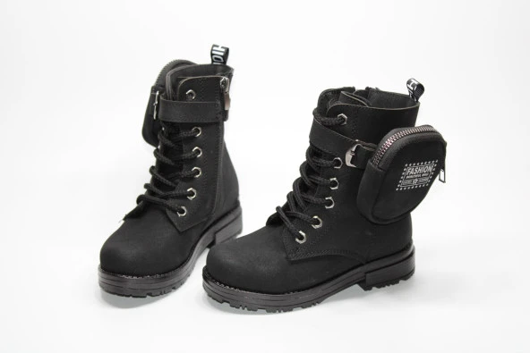 ENSA KIZ ÇOCUĞU ORTOPEDİK KAYMAZ TABAN CÜZDANLI FERMUARLI BOT