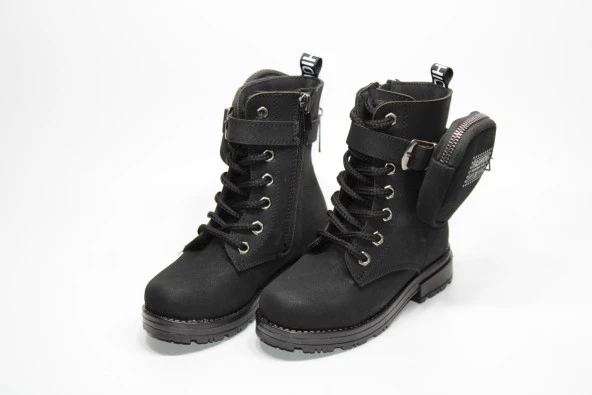 ENSA KIZ ÇOCUĞU ORTOPEDİK KAYMAZ TABAN CÜZDANLI FERMUARLI BOT - 6