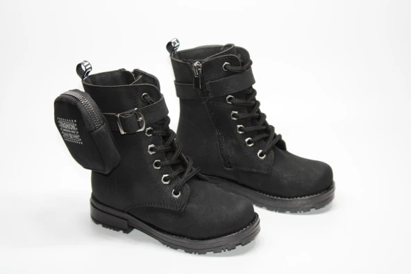 ENSA KIZ ÇOCUĞU ORTOPEDİK KAYMAZ TABAN CÜZDANLI FERMUARLI BOT - 12