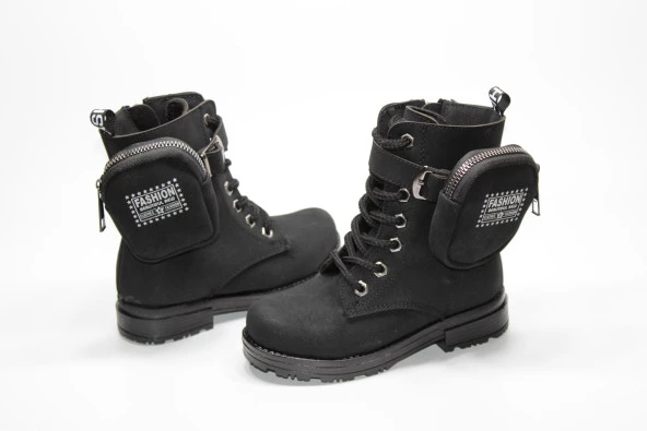 ENSA KIZ ÇOCUĞU ORTOPEDİK KAYMAZ TABAN CÜZDANLI FERMUARLI BOT - 15