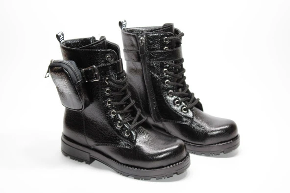 ENSA KIZ ÇOCUĞU ORTOPEDİK KAYMAZ TABAN CÜZDANLI FERMUARLI BOT - 18