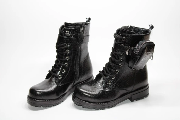 ENSA KIZ ÇOCUĞU ORTOPEDİK KAYMAZ TABAN CÜZDANLI FERMUARLI BOT - 28