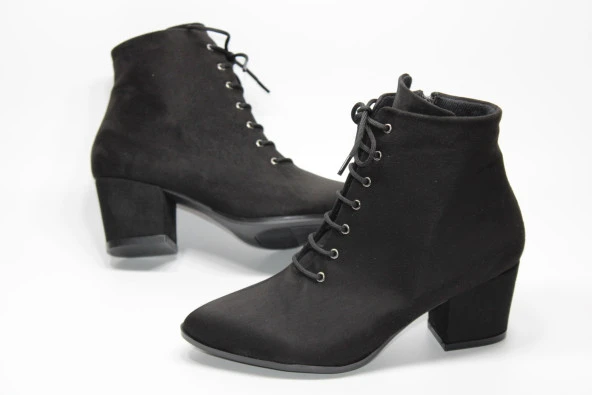 LADYPARK KALIN TOPUKLU BAĞCIKLI FERMUARLI KADIN GÜNLÜK BİLEK BOT - 6