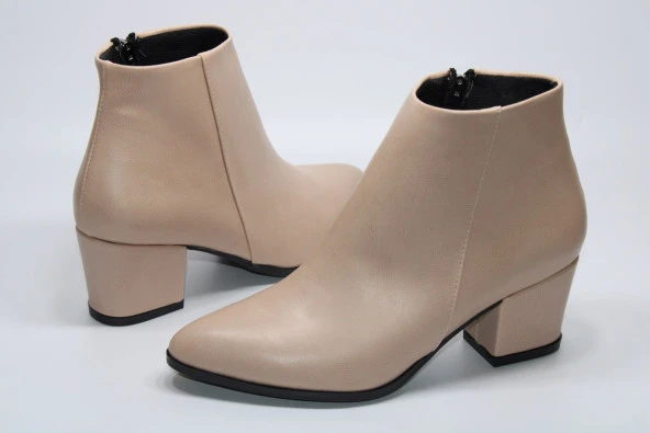 LADYPARK KALIN TOPUKLU BAĞSIZ FERMUARLI KADIN GÜNLÜK BİLEK BOT - 2