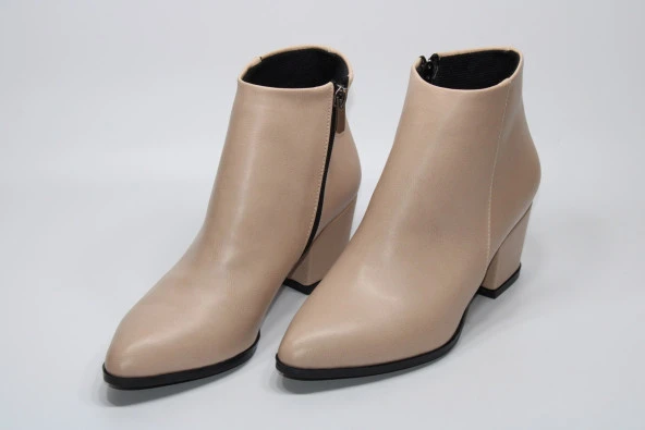 LADYPARK KALIN TOPUKLU BAĞSIZ FERMUARLI KADIN GÜNLÜK BİLEK BOT - 4