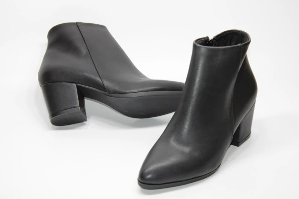 LADYPARK KALIN TOPUKLU BAĞSIZ FERMUARLI KADIN GÜNLÜK BİLEK BOT - 7