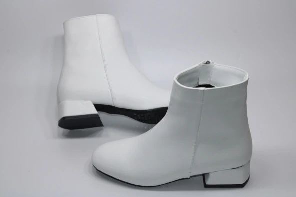 LADYPARK ALÇAK KALIN TOPUK FERMUARLI KADIN GÜNLÜK BİLEK BOT - 3