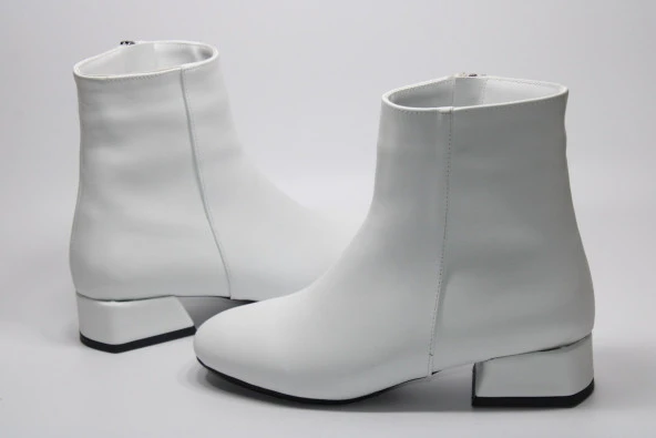 LADYPARK ALÇAK KALIN TOPUK FERMUARLI KADIN GÜNLÜK BİLEK BOT - 2