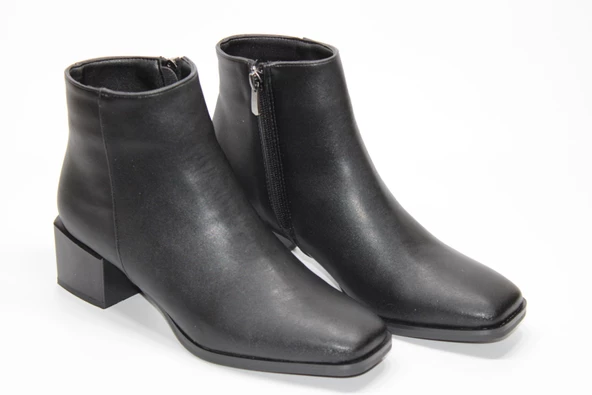 LADYPARK KALIN TOPUKLU BAĞSIZ FERMUARLI KADIN GÜNLÜK BİLEK BOT - 9