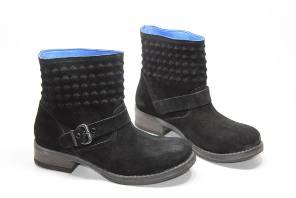 MND HAKİKİ DERİ BAĞSIZ KAUÇUK TABAN TOKA DETAY KADIN POSTAL BOT - 5