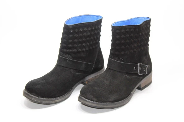 MND HAKİKİ DERİ BAĞSIZ KAUÇUK TABAN TOKA DETAY KADIN POSTAL BOT - 7