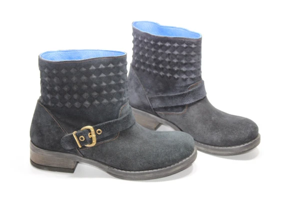 MND HAKİKİ DERİ BAĞSIZ KAUÇUK TABAN TOKA DETAY KADIN POSTAL BOT - 10