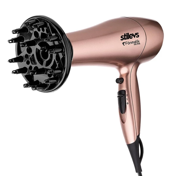 STİLEVS FÖNMATİK FN-978 SAÇ KURUTMA MAKİNESİ ROSE - 2