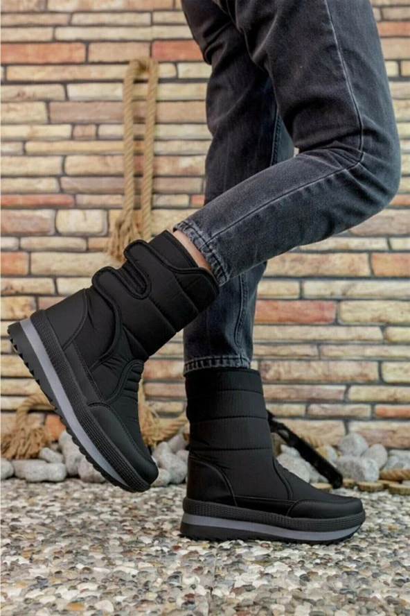 GİYGEZ ORTOPEDİK KAYMAZ TABAN ERKEK SİYAH TREKKİNG KARBOTU - 4