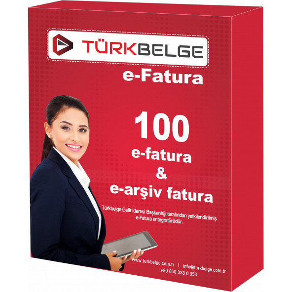Türkbelge e-fatura / e-arşiv fatura 100 kontör