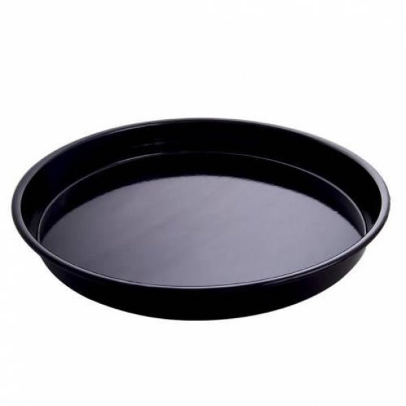28 cm Emaye Fırın Tepsisi,Orta Boy Yuvarlak Çinko Tepsi 28x6cm Sağlıklı Emaye Börek Baklava Tepsisi - 1