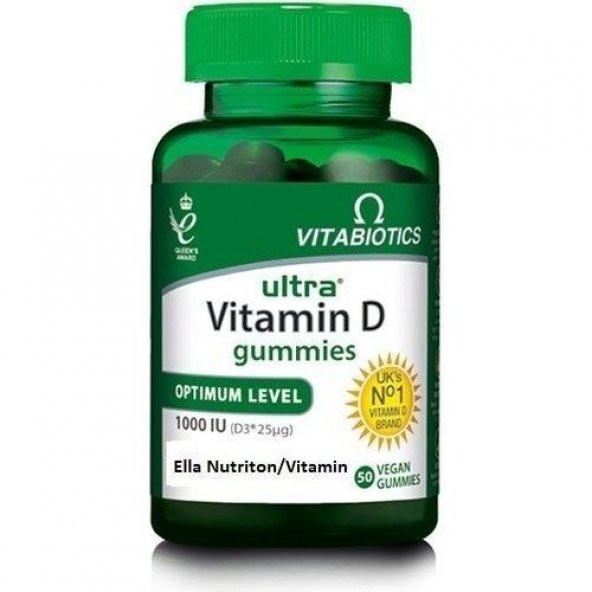 Vitabiotics Ultra Vitamin D Gummies 50 Adet