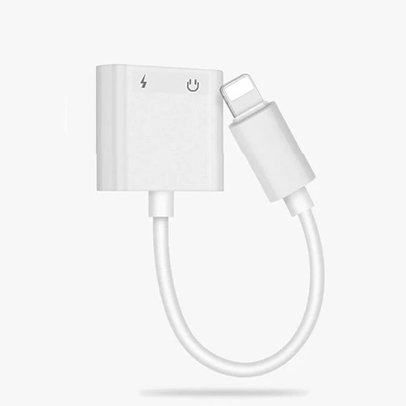 Logis iphone dual lightning şarj ve kulaklık adaptör