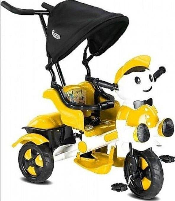 BABYHOPE 125 YUPİ TRIYCLE SARI ÜÇ TEKER BİSİKLET - 1