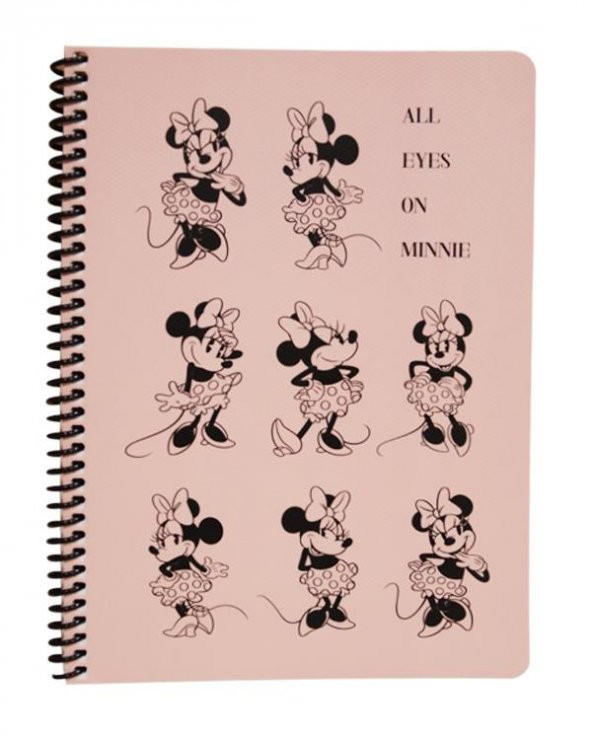 Keskin Color Disney All Eyes On Minnie Çizgili Defter 16,5x22,5 80 Yaprak
