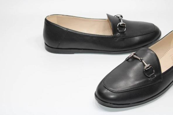 SEDEF KAYMAZ DÜZ TABAN TOKA DETAY KLASİK-SPOR GÜNLÜK BABET AYAKKABI - 2