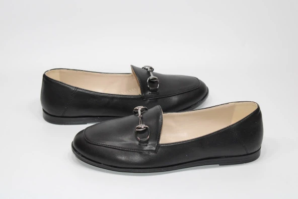 SEDEF KAYMAZ DÜZ TABAN TOKA DETAY KLASİK-SPOR GÜNLÜK BABET AYAKKABI - 3