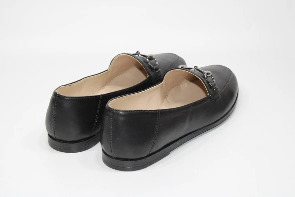 SEDEF KAYMAZ DÜZ TABAN TOKA DETAY KLASİK-SPOR GÜNLÜK BABET AYAKKABI - 5