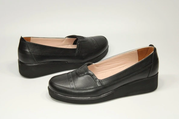 HANIMCA ORTOPEDİK TABAN KADIN GÜNLÜK RAHAT TAŞ DETAY DOLGU ANNE AYAKKABISI - 4